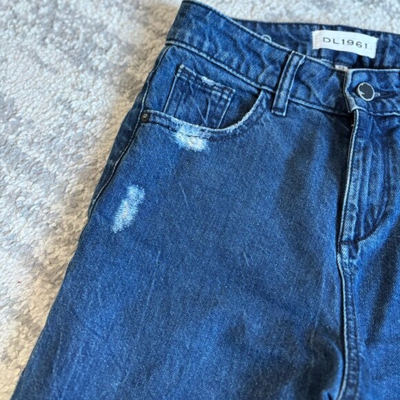 Vintage high waisted frayed hem flare jeans - Picture 4 of 14